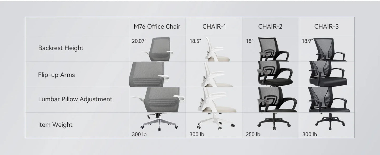 Ergonomic Office Chair with Lumbar Support