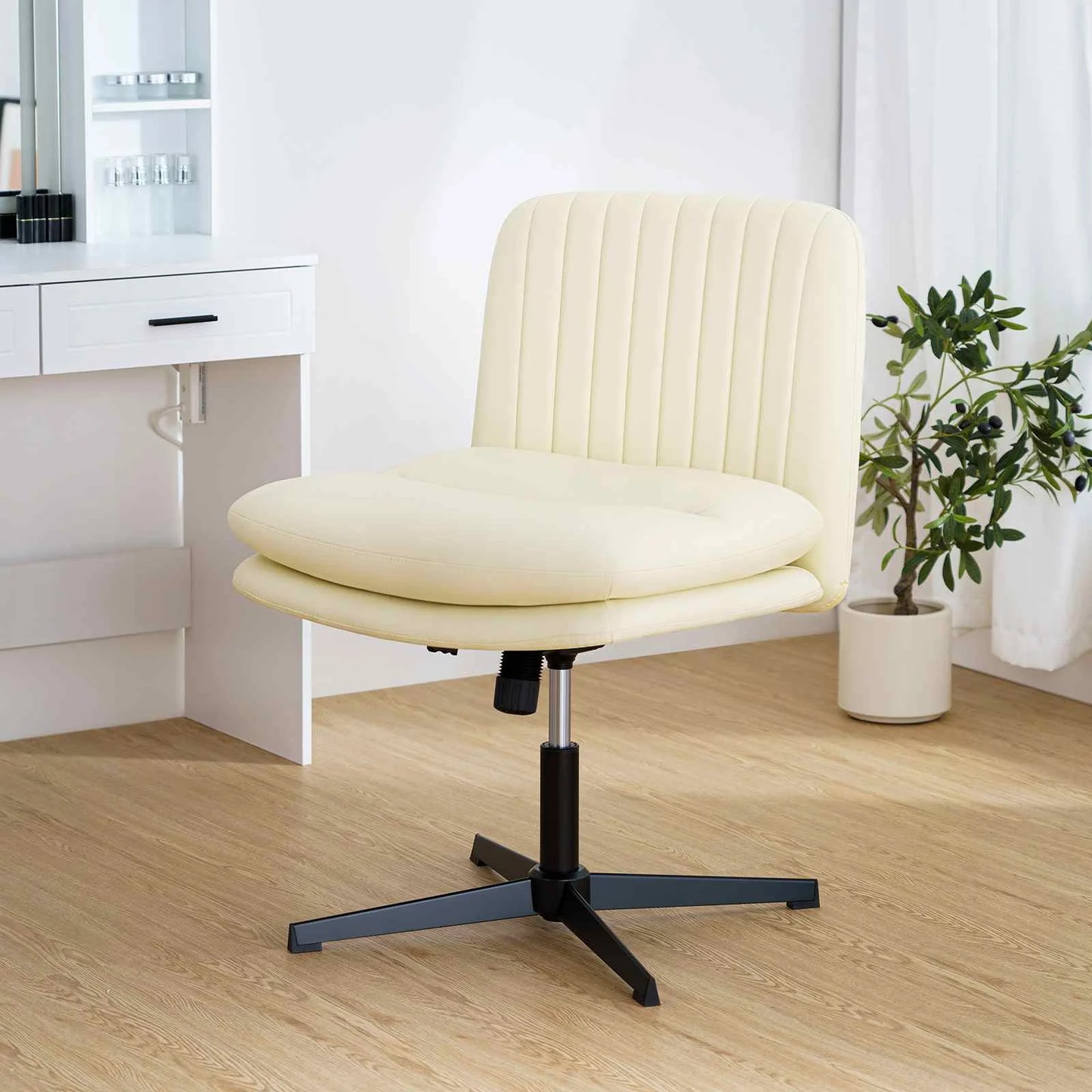 Modern Armless Office Desk Chair