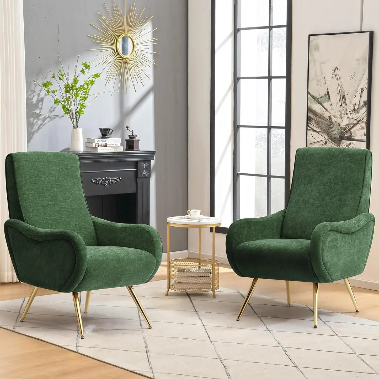 Upholstered Accent Chair (2-piece set)