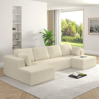 Modern U-Shaped Modular Living Room Sofa