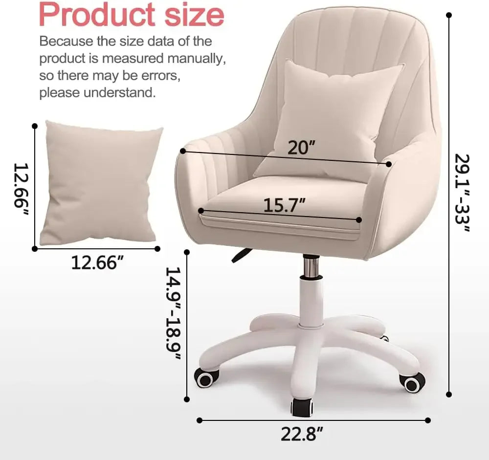 Home Office Chair Computer Chair with Mid-Back Upholstered