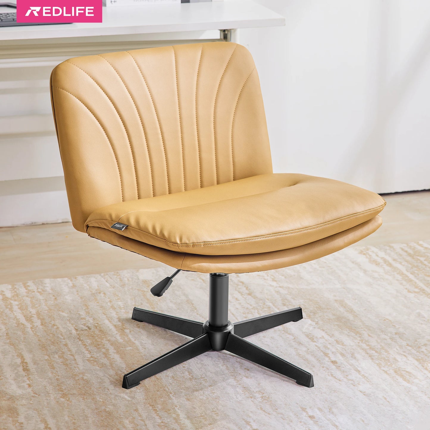 Criss Cross Chair with Rotating Adjustable Legs