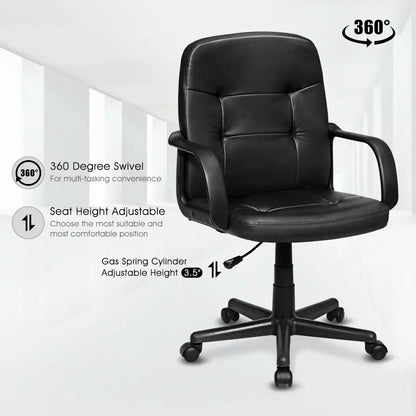 Ergonomic Mid-Back Executive Office Chair