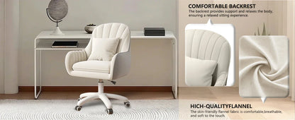 Home Office Chair Computer Chair with Mid-Back Upholstered