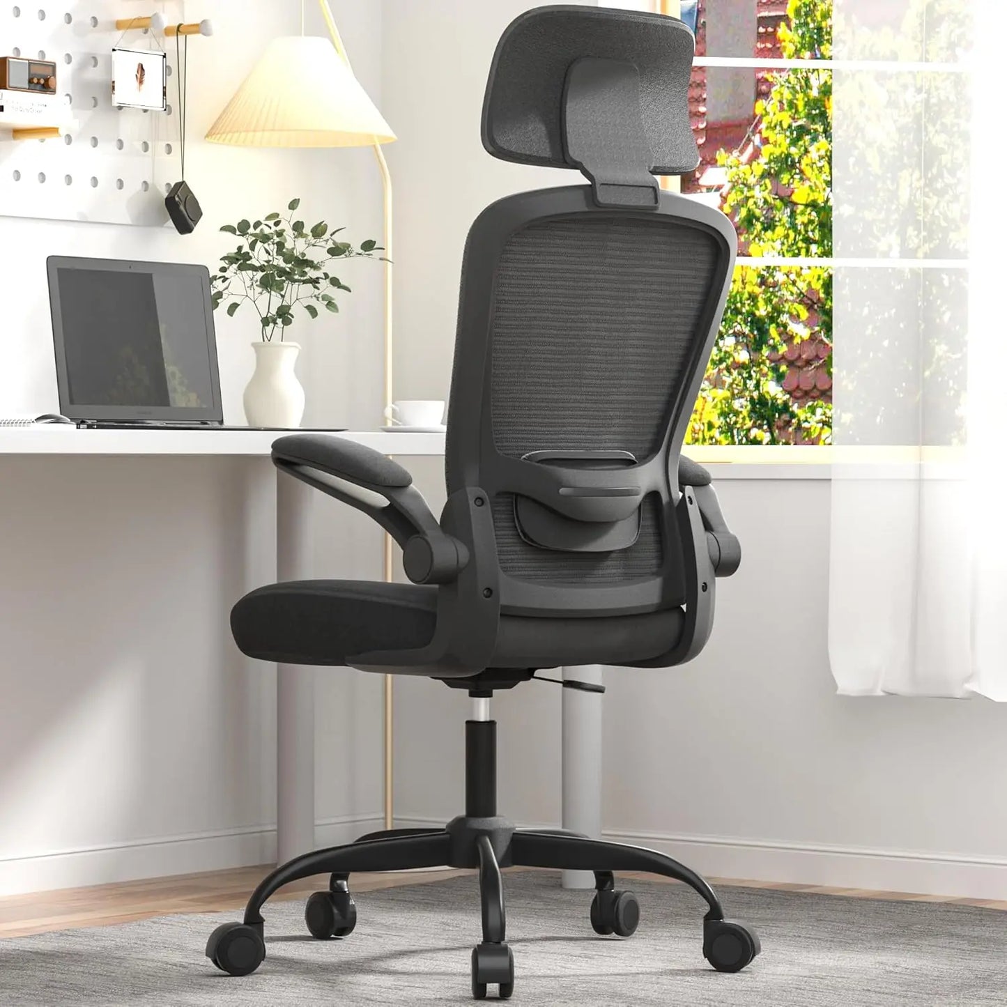 High Back Computer Desk Chair with Lumbar Support