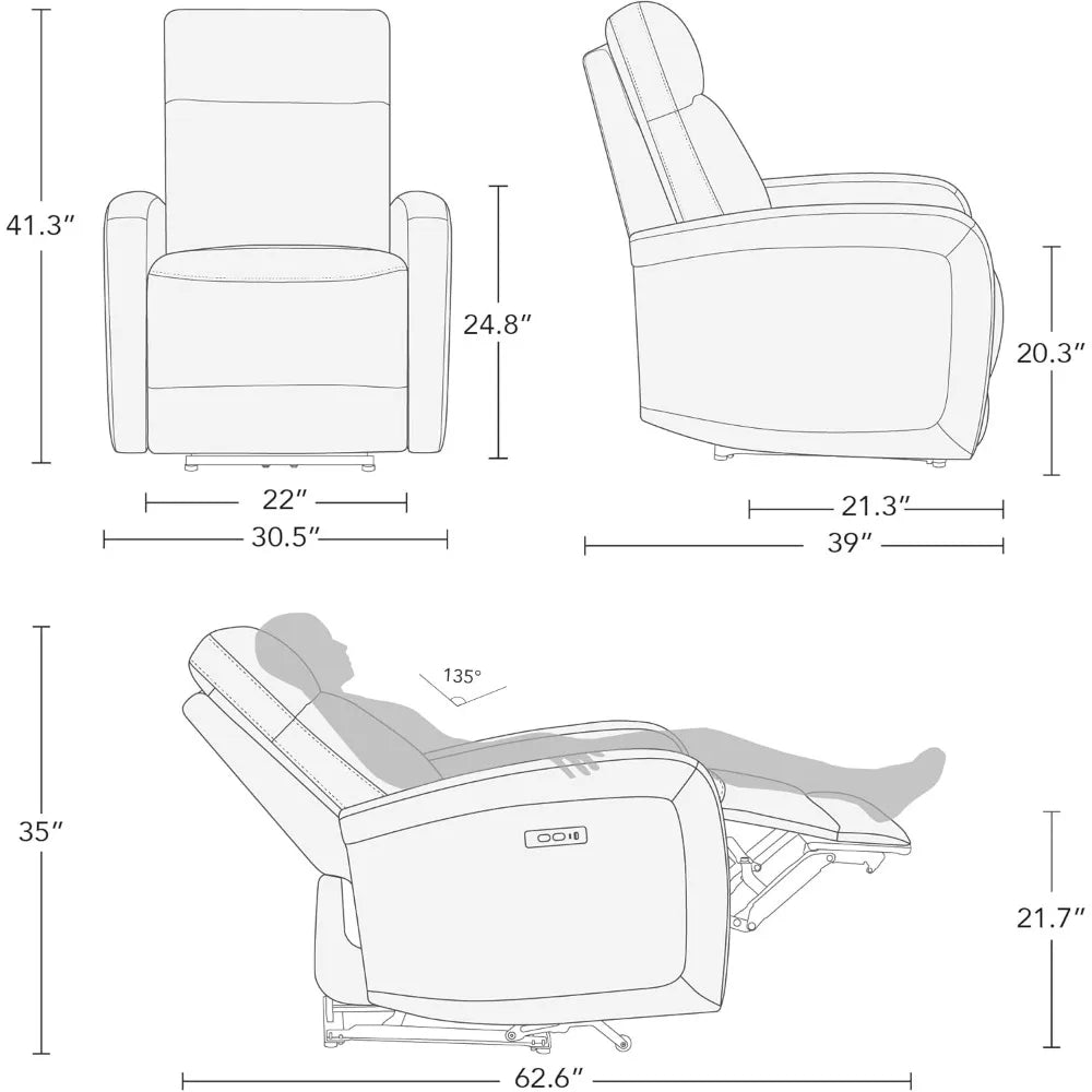 Whitely Power Recliner Chairs for Adults