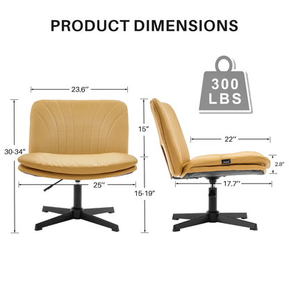 Criss Cross Chair with Rotating Adjustable Legs