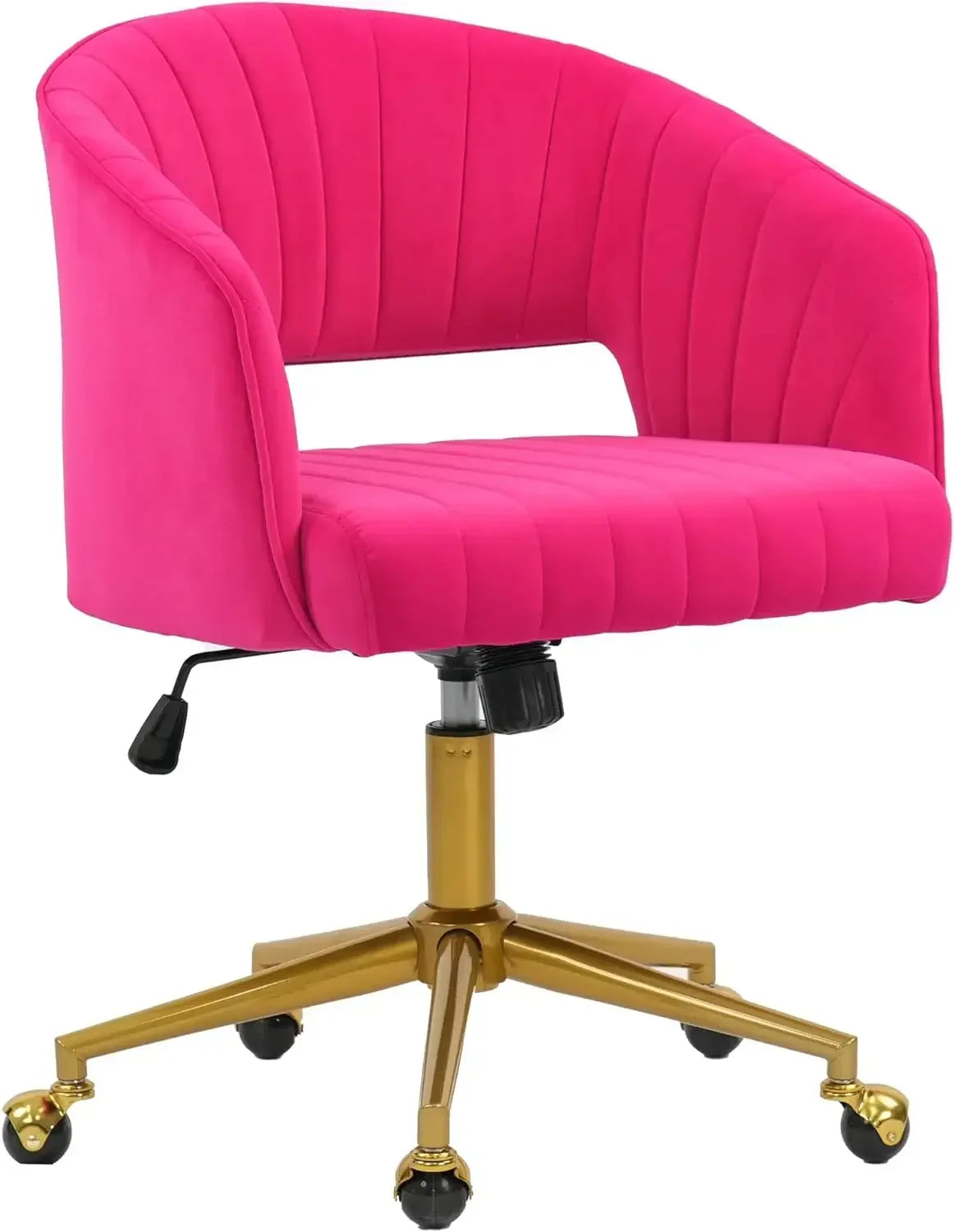 Home Office Chair Swivel Velvet Desk Chair Accent with Gold Base