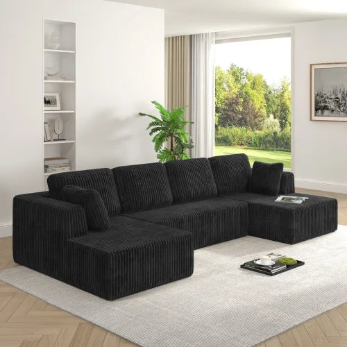 Modern U-Shaped Modular Living Room Sofa