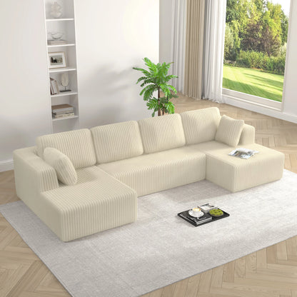 Modern U-Shaped Modular Living Room Sofa