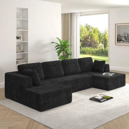 Modern U-Shaped Modular Living Room Sofa