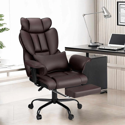 Ergonomic High-Back Office Chair with PU Leather