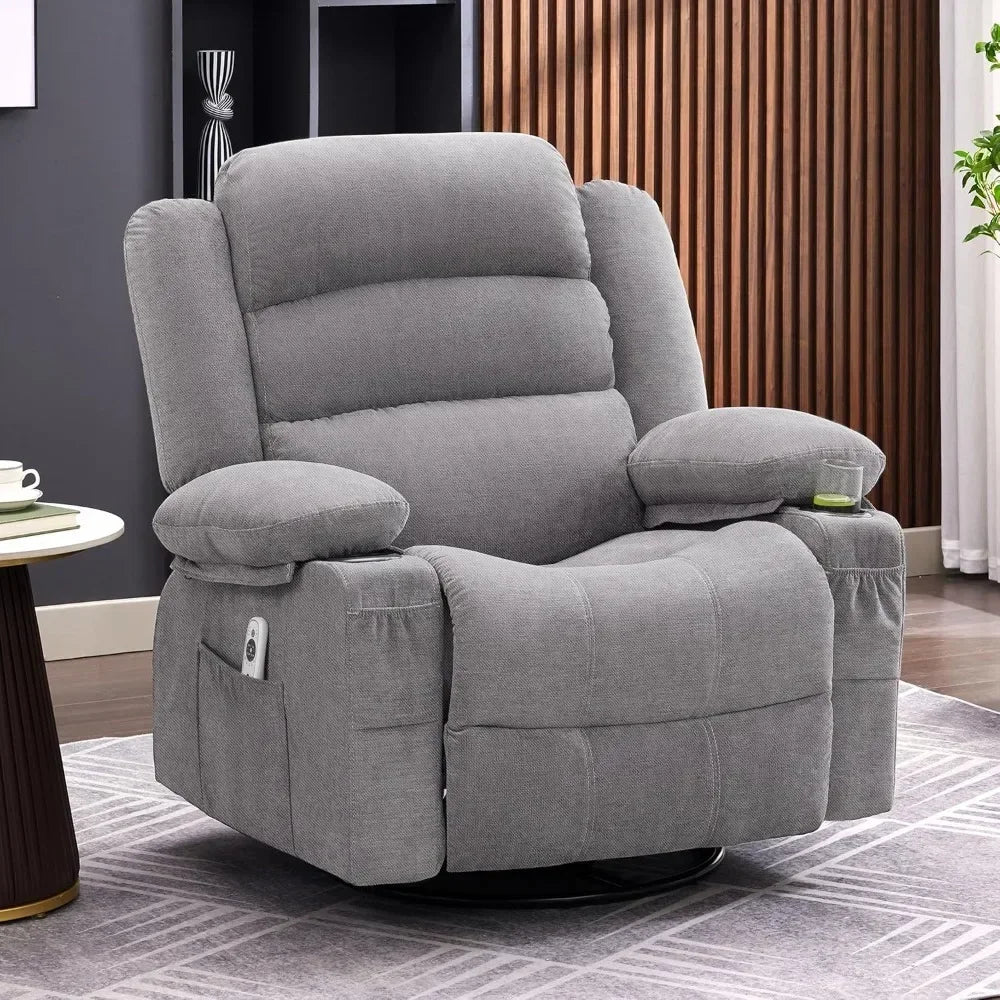 Rocker Recliner Chair with Heat and Massage