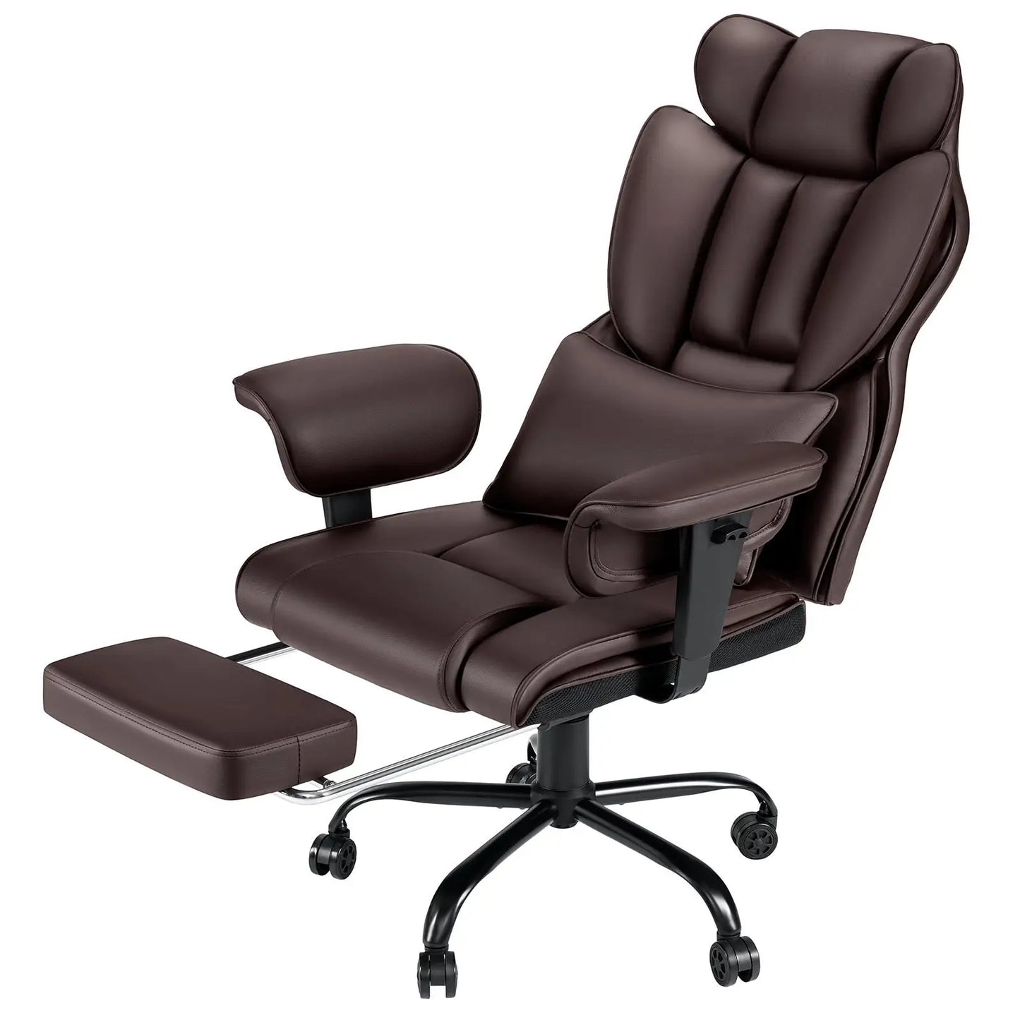 Ergonomic High-Back Office Chair with PU Leather