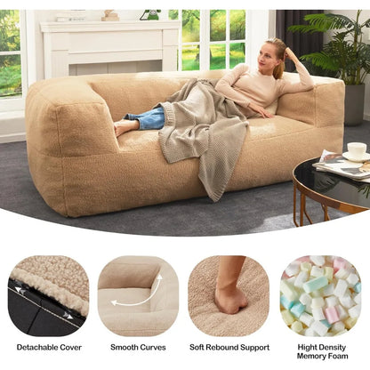 Oversized Bean Bag Couch - Memory Foam