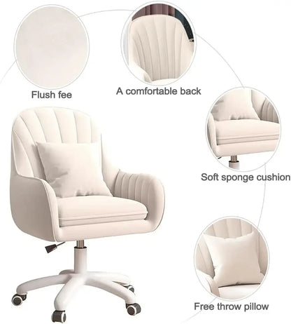 Home Office Chair Computer Chair with Mid-Back Upholstered