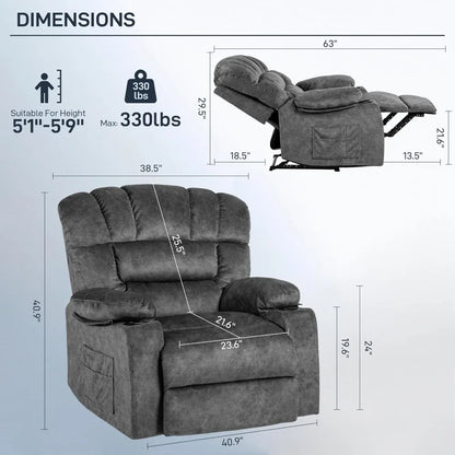 Modern Recliner Chair Massage Heated