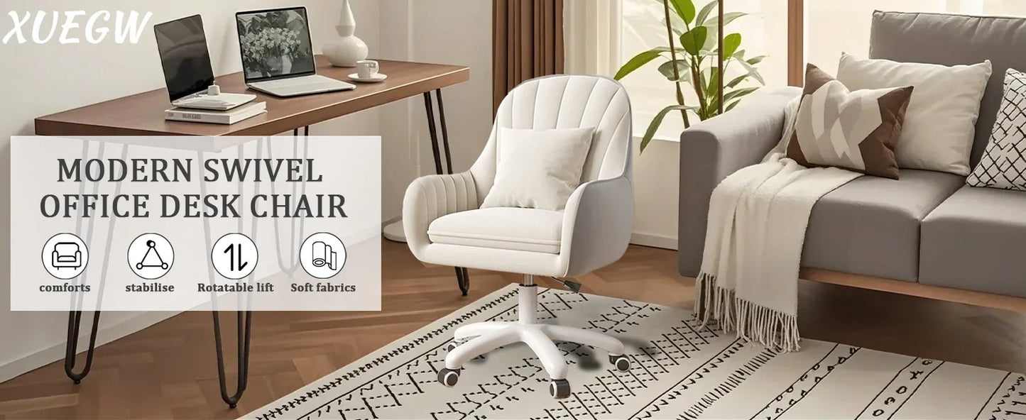 Home Office Chair Computer Chair with Mid-Back Upholstered