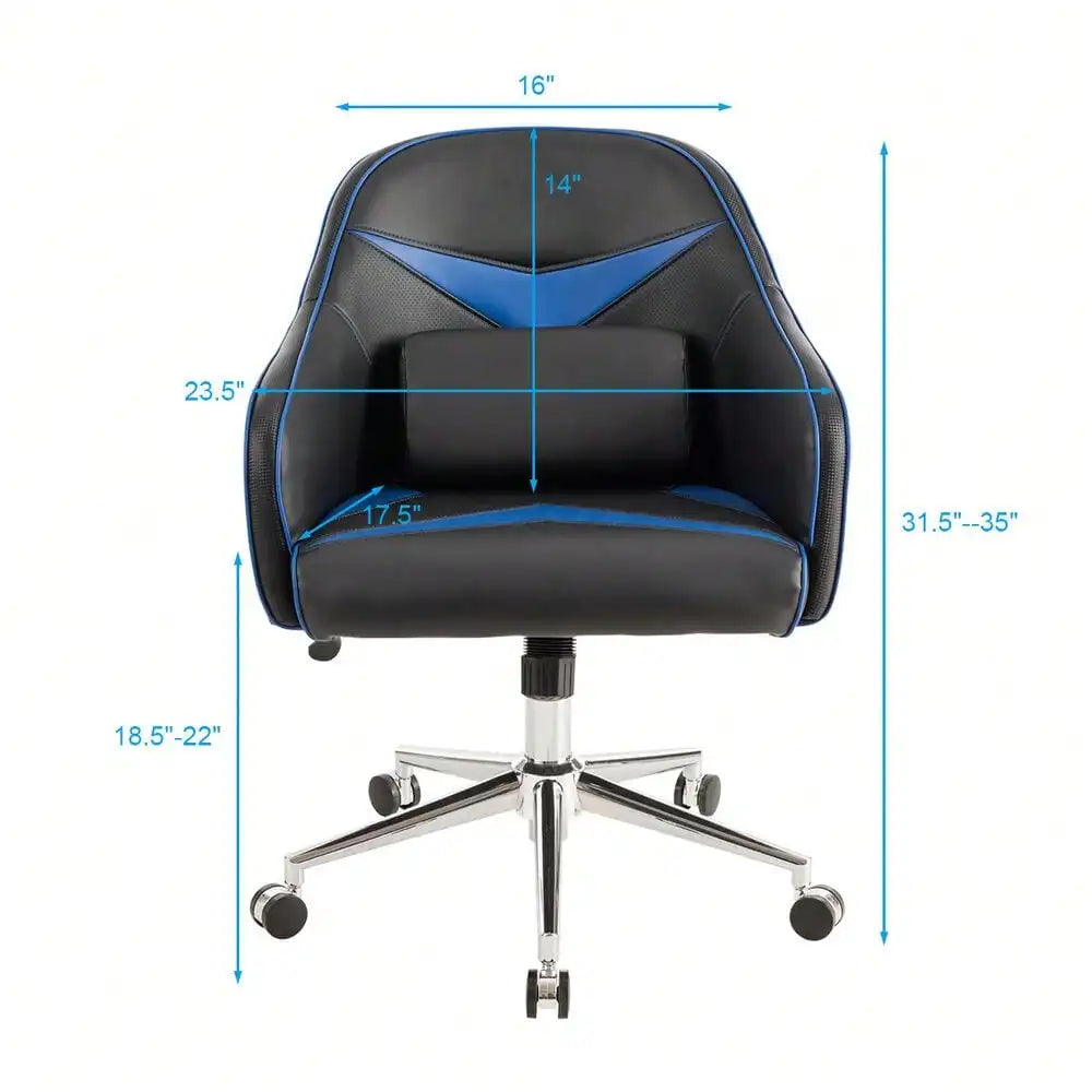 Desk Swivel Seat W/ Massage Lumbar Support